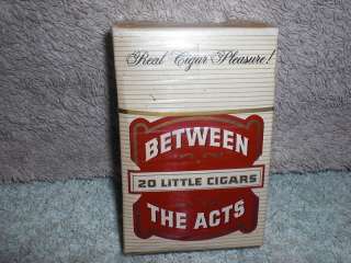 Vintage Box of Between the Acts Little Cigars Sealed  