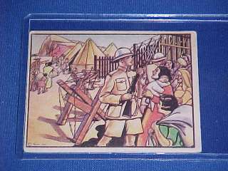 1938 HORRORS OF WAR TRADING CARD #108 GIBRALTAR REFUGE  