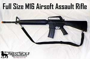   Military M 16 Airsoft Assault Rifle/Gun with many extras!    NEW