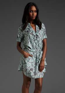 REBECCA TAYLOR Carnation Forest Shirt Dress in Sky Combo at Revolve 