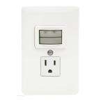   Round with Outlet In Wall Night Light  