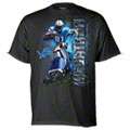 Calvin Johnson Detroit Lions Black Reebok Megatron Code Blue T Shirt