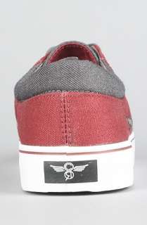 Creative Recreation The Luchese Sneaker in Grey Suit Oxblood 