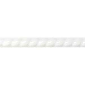   White Ceramic Rope Liner Accent Tile 010016ROPEN1P2 
