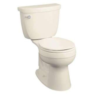   Piece Round Toilet in Almond DISCONTINUED K 3497 47 at The Home Depot
