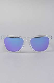 OAKLEY The Oakley Frogskin Sunglasses in Polished Clear with Violet 