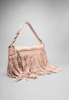 JUICY COUTURE Fringe Baby Doll Bag in Pink  