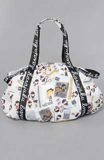 Harajuku Lovers The Toffee Overnighter Bag in Doodle School Girls 