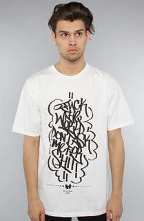 Wutang Brand Limited The F The World Tee in White  Karmaloop 