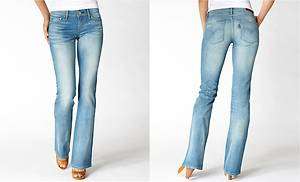 Womens LEVIS Jeans   Modern Demi Curve Boot Cut Low Rise 25, 26,27, 28 