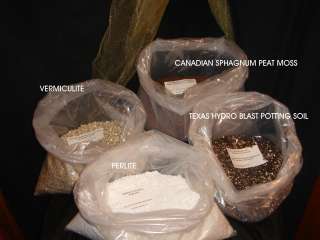    PEAT MOSS VERMICULITE PERLITE POTTING SOIL 4 OF YOUR CHOICE  