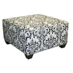 Home Decorators Collection Traditions Damask Square Cocktail Ottoman 