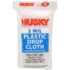 Husky 9 Ft. X 12 Ft. Drop Cloth DCHK 2 24  