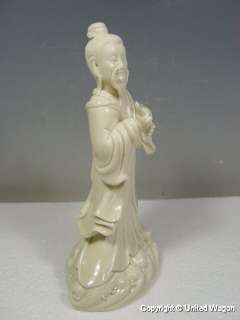 set of white porcelain (BLANC DE CHINE) Eight Immortals statues 