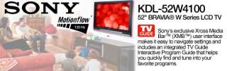 Sony KDL52W4100 52 Bravia LCD HDTV Display   1080p, 1920x1080, 300001 