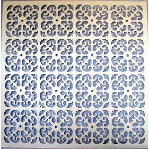 in. x 48 in. x 48 in. Roman Vinyl Lattice Decor Panel 