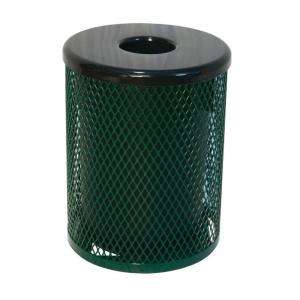   Trash Receptacle  Portable, Diamond, Green EX 32 G 