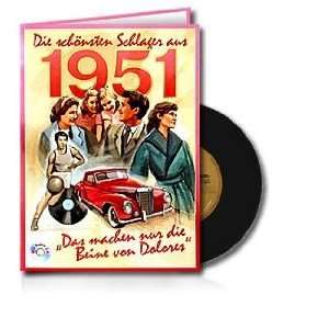 CD Schlagerkarte 1951 zum 60. Geburtstag Geburtstagskarte Karte mit CD 