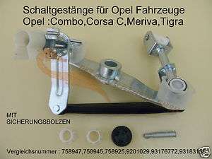 Schaltgestänge Opel Corsa C Meriva Tigra Schaltung NEU  