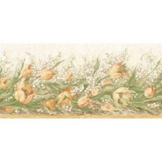   10 in Yellow Floral Trail Border Sample WC1280330S 