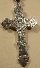 NEW BIG STERLING SILVER ORNATE CROSS/CRUCIFIX NECKLACE  