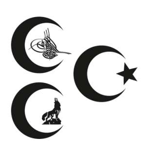 Islam Wandtattoo Üc Hilal Osmanli Türkiye Aufkleber  