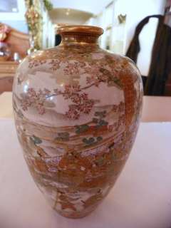Royal Satsuma Vase in Beige Tones  