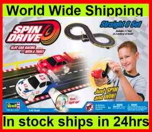 Revell 1/43 Scale Spin Drive Straight Slot Car Set  