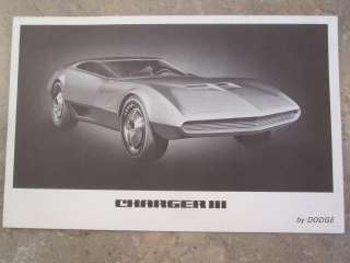   Charger concept car brochure, see additional photos, quik s&h  
