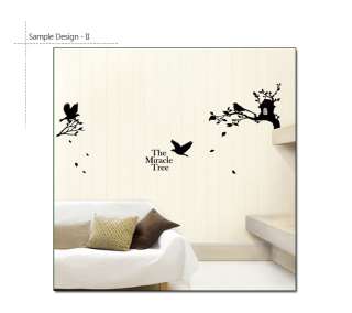 MIRACLE TREE ★ Black Wall Graphic Sticker Vinyl Decals  