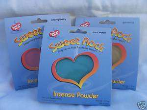 Sweet Rock Incense Powder   3 Bags, You Choose Scents  