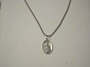 Saint Jude Medal on your choice of Ball Chain Necklace  