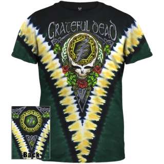 Grateful Dead   Shamrock Tie Dye T Shirt  