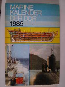 Marine Kalender der DDR 1985 Seefahrt Schiffe Fischerei  