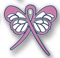 Breast Cancer Awareness Pink Ribbon Butterfly Pin New  