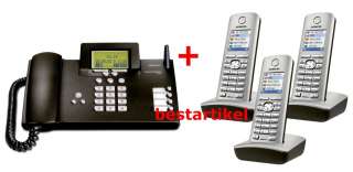 Siemens Gigaset SX303 ISDN Telefon & 3xSiemens Gigaset S45 Mobilteil 