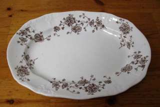 Colonial Pottery Ceramic Stoke England Millais Floral Platter Serving 