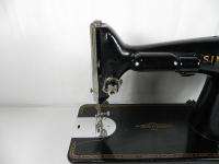 Vintage Singer Sewing Machine 201 2 Industrial Strength Black Works 