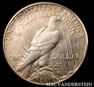 1924 S PEACE DOLLAR  ALMOST UNCIRCULATED+ KEY DATE #C1986  