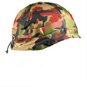 Swiss Military Army Camo Alpenflage Camouflage Combat Helmet Cover 