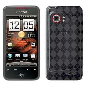 New Amzer Luxe Argyle Skin Case Smoke Grey For Htc Droid Incredible 