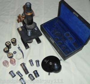 Spencer Buffalo USA Microscope with 10 Bausch & Lomb optic Lens  