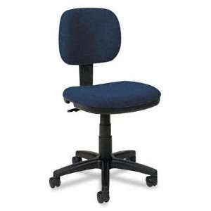 basyx VL610VA90T   VL610 Series Swivel Task Chair, Navy Fabric/Black 