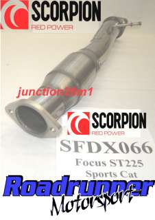 BRAND NEW SCORPION HI FLOW SPORTS CAT TO FIT FORD FOCUS ST 225 2006 ON