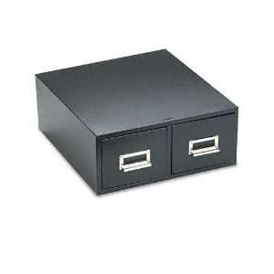  Buddy Products Steel Double Drawer Card Cabinet Holds 3200 