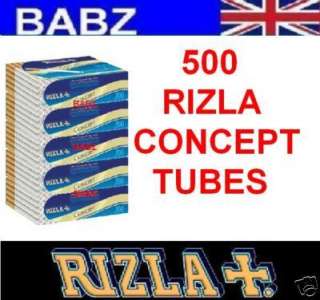 500 RIZLA CONCEPT CIGARETTE KING SIZE FILTER TUBES  