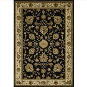   Persian Black Oriental Rug Size 96 x 132 Furniture & Decor