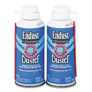  Endust 3.5 Oz. Compressed Gas Duster, 2 Pk Office 