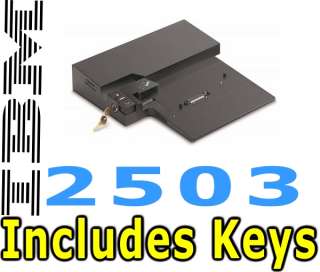 IBM Lenovo ThinkPad Port Replicator Dock 2503 w/key P/N 42W4629  