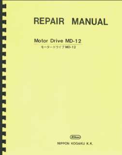 Nikon Motor Drive MD 12 Repair Manual  